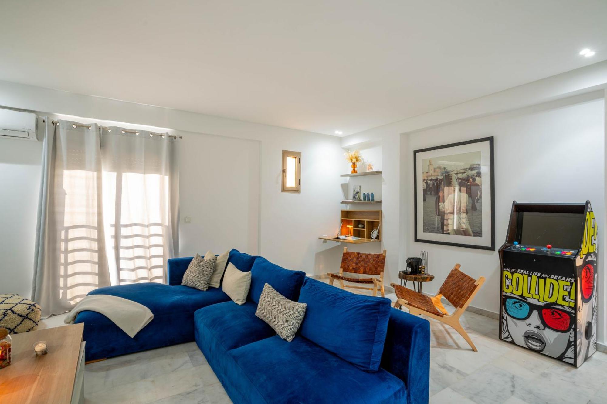 New ! Unique Equipped Flat In The Heart Of Marrakech Apartment มาร์ราเกช ภายนอก รูปภาพ