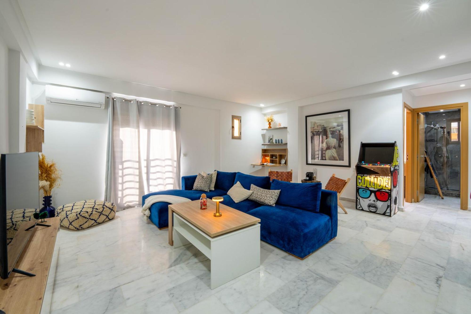 New ! Unique Equipped Flat In The Heart Of Marrakech Apartment มาร์ราเกช ภายนอก รูปภาพ