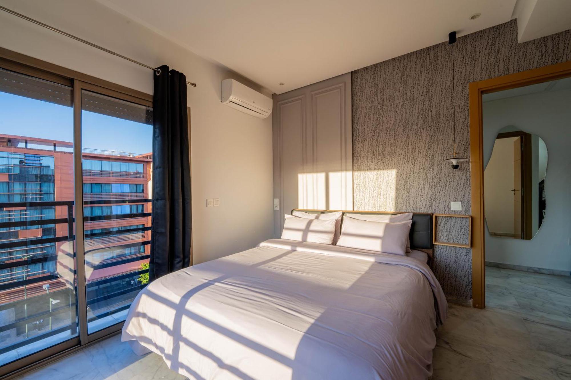 New ! Unique Equipped Flat In The Heart Of Marrakech Apartment มาร์ราเกช ภายนอก รูปภาพ